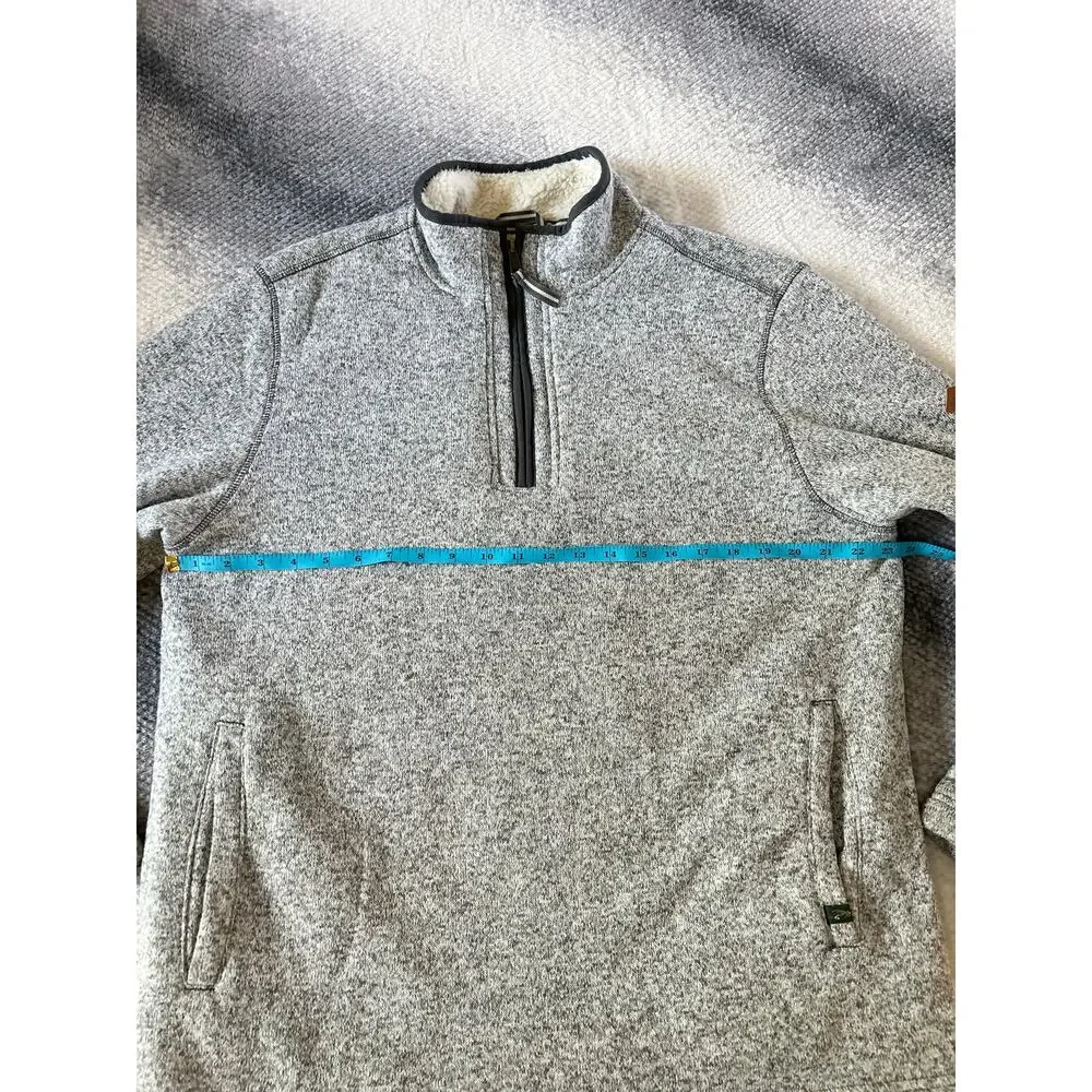 Orvis Men's Fleece Lined Quarter Zip Pullover Heather Gray Size Large Outdoors - Picture 11 of 12